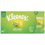 Kleenex Balsam papírové kapesníčky fresh Hanks mentol 4-vrstvé 8 x 9 ks