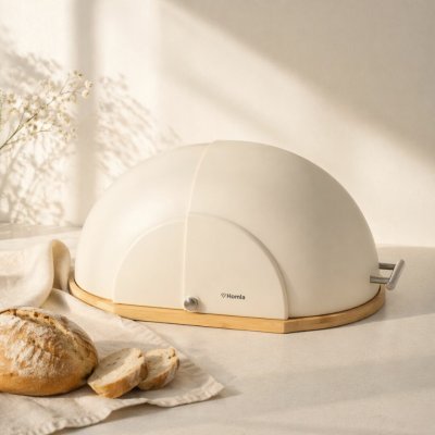 HOMLA Chlebník Darvin smetanový – Zboží Mobilmania