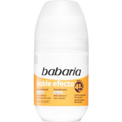 Babaria Deodorant Double Effect antiperspirant roll-on na zpomalení růstu chloupků 50 ml – Zboží Mobilmania