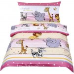 Bellatex povlečení Beáta Safari růžové 100 x 135 45 x 60 cm – Zboží Dáma