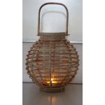 Hitra Ratanový lampion JAWIT grey kulatý + sklo – Hledejceny.cz