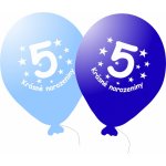 Balonky.cz Balónek modrý KRÁSNÉ NAROZENINY číslo 5 – Zboží Dáma
