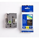 Páska Brother TZE-344, 18mm, černá/zlatá, laminovaná, délka 8m – Zboží Živě