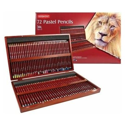 Derwent Pastel Pencils 72ks dřevěný kufřík – Sleviste.cz