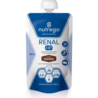 NUTREGO RENAL HP S PŘÍCHUTÍ ČOKOLÁDA POR SOL 12X200ML – Zbozi.Blesk.cz