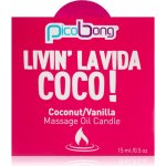 PicoBong Kokos & Vanilka Masážní svíčka 15 ml – Zboží Dáma