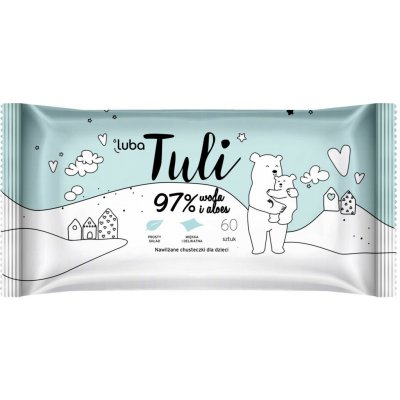 LUBA Tuli Dětské vlhčené ubrousky s 97 % vody a aloe vera 60 ks – Sleviste.cz