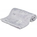 Trixie Mimi Plyšová deka šedá s kočičími hlavami 70 x 50 cm – Zboží Mobilmania