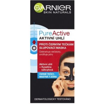 Garnier Pure Active slupovací maska proti černým tečkám s aktivním uhlím 50 ml