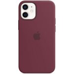 Apple iPhone 12 mini Silicone Case with MagSafe Plum MHKQ3ZM/A – Zboží Živě