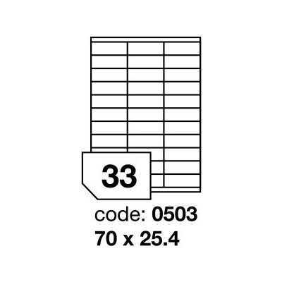 Rayfilm R0103.0503D neprůhledné krycí etikety 70x25,4mm 300 listů – Zbozi.Blesk.cz