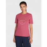 Tommy Hilfiger dámské tričko WW0WW36038 malinové – Sleviste.cz