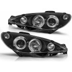 Přední světla Peugeot 206 02-07 Angel Eyes - černé | Zboží Auto