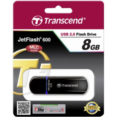 Transcend JetFlash 600 8GB TS8GJF600 – Zboží Mobilmania