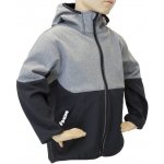 Fantom bunda softshell černo šedý melér – Zboží Mobilmania
