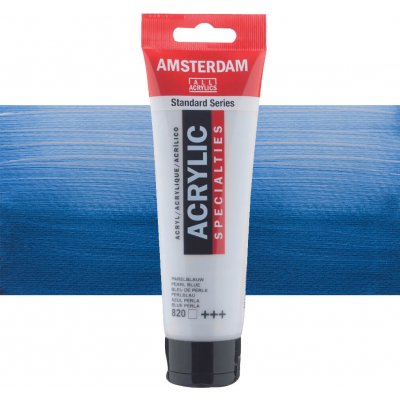 Amsterdam Standard akrylová barva 120 ml 820 Pearl Blue – Zboží Dáma
