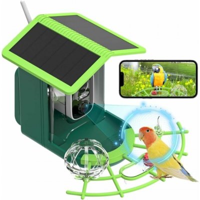 E-CrossStu Ptačí budka s kamerou Wifi 4KBIRD zelená – Zbozi.Blesk.cz