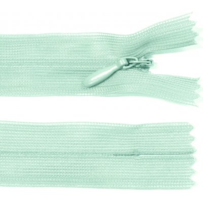 Spirálový zip no.3 skrytý nerozepínací 20cm - více barev color: 599 mint zelená – Hledejceny.cz