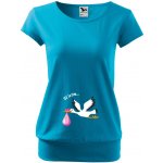 Těhotenské tričko Už letím Holčička Fialová – Zboží Dáma