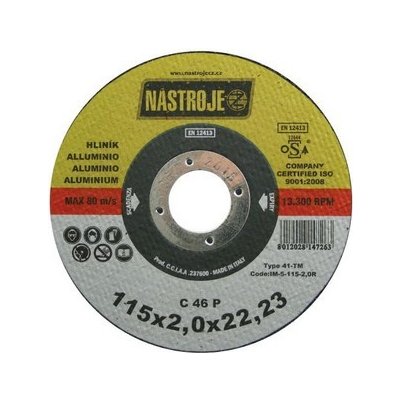 Nástroje cz Kotouč řezný 125 x 2,0 x 22 mm IM-5-125-2,0R – Zboží Mobilmania
