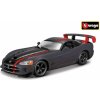 Sběratelský model Bburago Dodge Viper SRT10 ACR šedá /Black 1:24