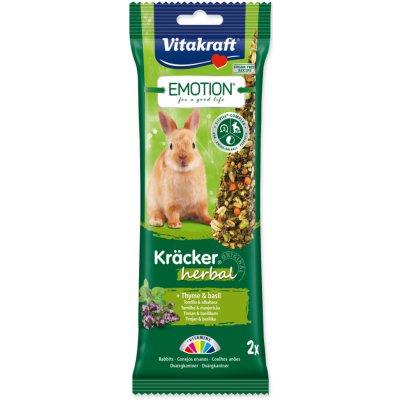 Vitakraft Emotion kracker králík herbal Bylinkový 2 ks 112 g – Hledejceny.cz