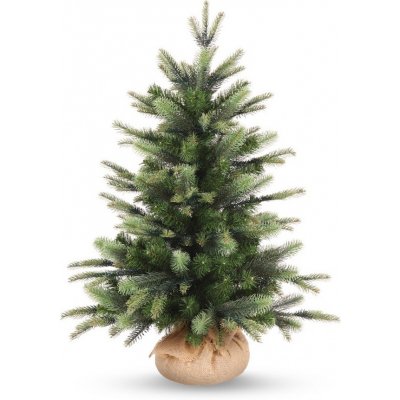 Adal Umělý vánoční stromek 80 cm, smrček Penny s 2D a 3D jehličím v jutovém obalu – Hledejceny.cz