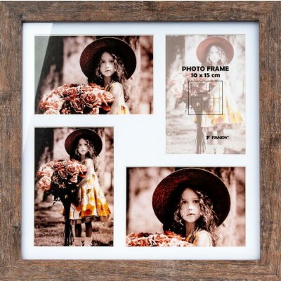 FANDY Fotorámeček Narvik gallery 03 3 hnědý – Hledejceny.cz