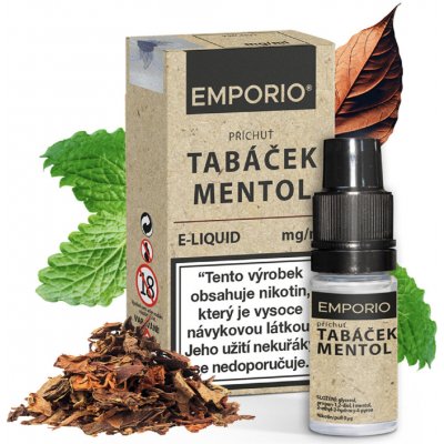 Emporio Tabáček Mentol 10 ml 0 mg – Hledejceny.cz