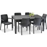 KETER Zahradní set BALI/MELODY 6+1 Graphite – Zboží Mobilmania
