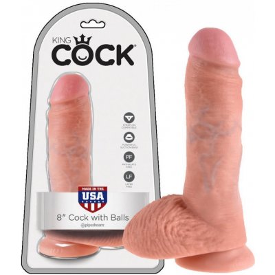 King Cock 8 Inch with Balls – Zboží Mobilmania