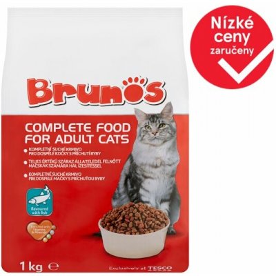 Brunos Kompletní suché krmivo pro dospělé kočky s příchutí ryby 1 kg – Hledejceny.cz
