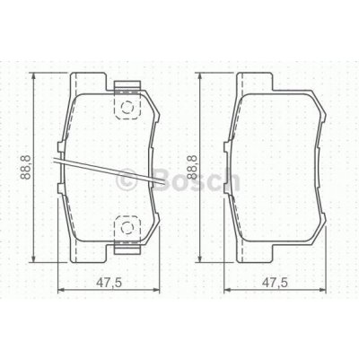 BOSCH 0 986 494 358 Sada brzdových destiček, kotoučová brzda (0986494358) – Zbozi.Blesk.cz