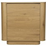 White Label Living Almira v. 80 cm 3 zásuvky – Zboží Mobilmania