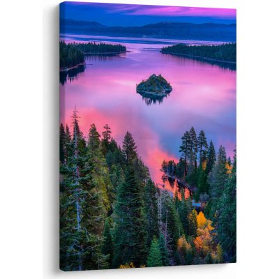 Obraz - Jezero Tahoe, Sierra Nevada, Kalifornie, USA, jednodílný 50x70 cm – Hledejceny.cz