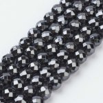 Hematit facetovaný 4mm šňůra – Sleviste.cz