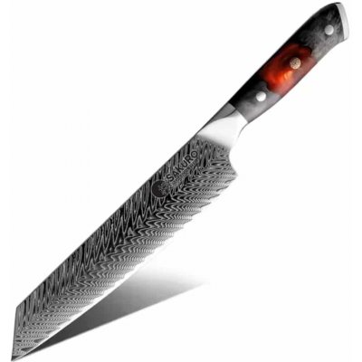 SaKuRo Japonský nůž kiritsuke z damaškové oceli Sakai 21 cm – Sleviste.cz