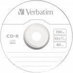Verbatim CD-R 700MB 52x, AZO, slim box, 10ks (43415) – Zboží Živě