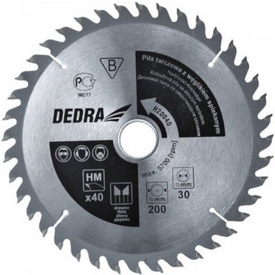 DEDRA Kotoučová pila na dřevo 40z průměr 315x30 mm H31540