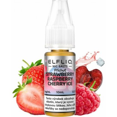 ELF LIQ Strawberry Raspberry Cherry Ice 10 ml 20 mg – Zboží Dáma