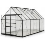 B2B Partner Skleník 240 x 240 x 420 cm černý 915018 – Hledejceny.cz