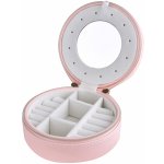 Troli malá kruhová růžová cestovní šperkovnice VJBB007 – Zboží Dáma