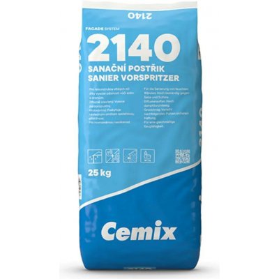 Cemix 2740 Sanační podhoz WTA, zrno 0,4 mm, 25 kg – HobbyKompas.cz