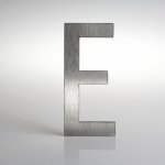 Domovní číslo popisné Nerez LUCIDA - písmeno "E"
