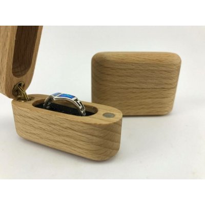 Wook dřevěná krabička na prstýnek Mimic buk – Sleviste.cz