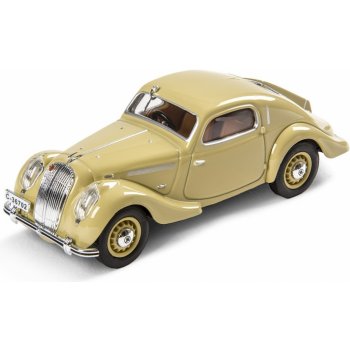 Abrex škoda Popular Sport Monte Carlo 1937 časopis s modelem Béžová 1:43