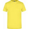 Pánské Tričko James+Nicholson základní triko bez bočních švů Žlutá JN002