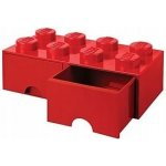 LEGO® Úložný box 250 x 502 x 181 se šuplíky červená – Zboží Dáma