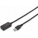 Digitus DA-73104 USB 3.0, A/M - A/F, AWG28 24, 5m, černý – Hledejceny.cz