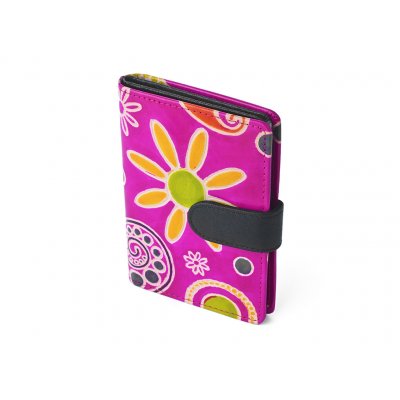 Nivasaža Kožené pouzdro na doklady Nivasaža N124-SNT-PFB růžové – Sleviste.cz